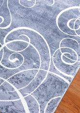 Modern Style Grey Area Rug